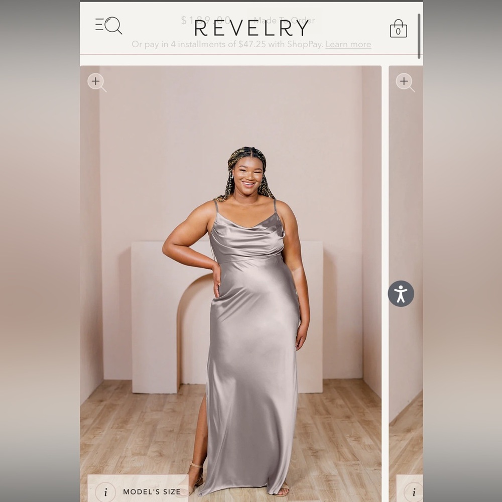 Revelry Skye Satin Taupe